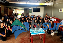 Estudiantes de los liceos rurales de El Jardín y Río Nuevo llevan alegría a adultos mayores residentes de centro