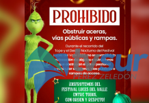 Prohibirán obstruir aceras y rampas durante el Tope Nocturno y desfile del Festival Luces del Valle