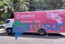 El mamógrafo móvil está en Golfito, el cáncer de mama se posiciona entre los más frecuentes en ese cantón