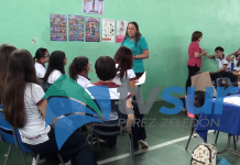 Estudiantes de la Unidad Pedagógica Rafael Ángel Calderón aprenden en Feria de la Salud