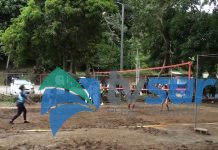 Condiciones de la cancha fueron un reto en la jornada de voleibol de playa colegial