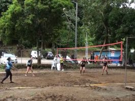 Condiciones de la cancha fueron un reto en la jornada de voleibol de playa colegial