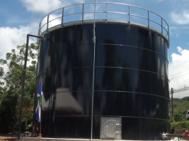 Nuevo tanque de almacenamiento de acero vitrificado de 300 metros cúbicos fue inaugurado por la Asada de General Viejo